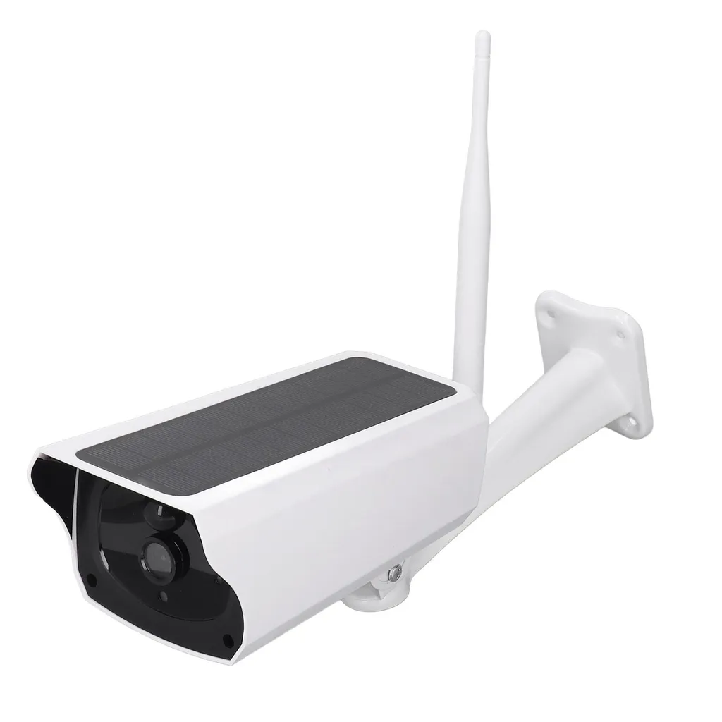 Caméra de sécurité sans fil solaire étanche avec vision nocturne HD 10p