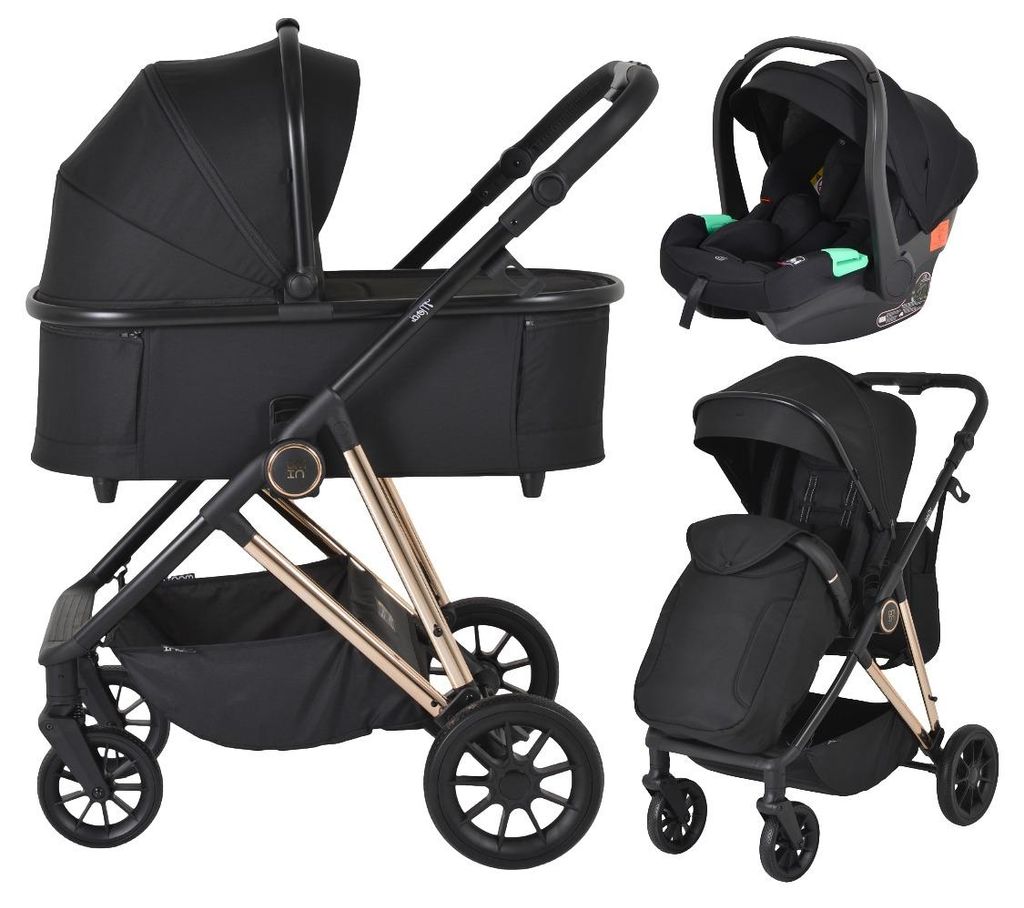 Moni Merci Onyx Black 3-in-1 Kinderwagen mit i-Size Produktbild 