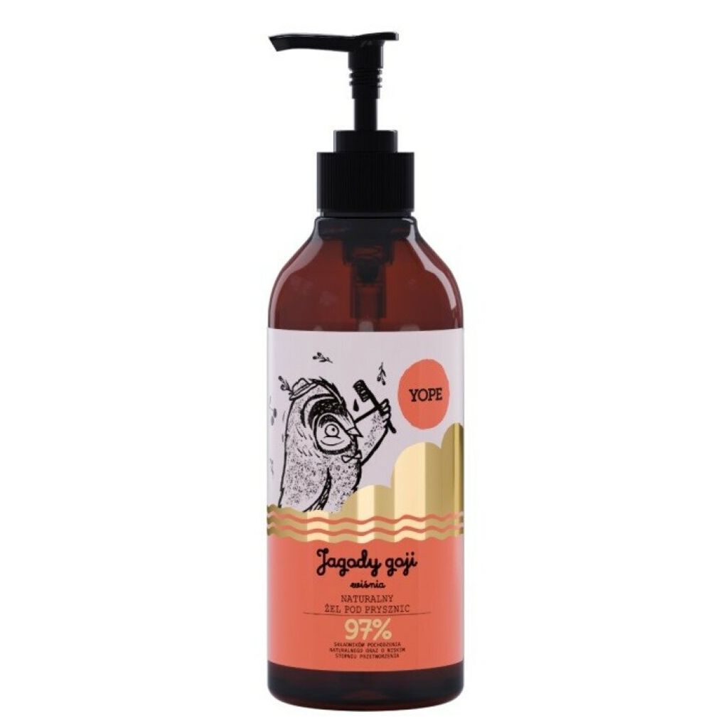 YOPE Natürliches Duschgel Goji Beere und Kirsche 400ml