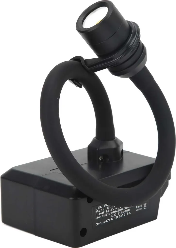 Lampe de travail LED flexible à 360° avec chargeur USB double port - 5