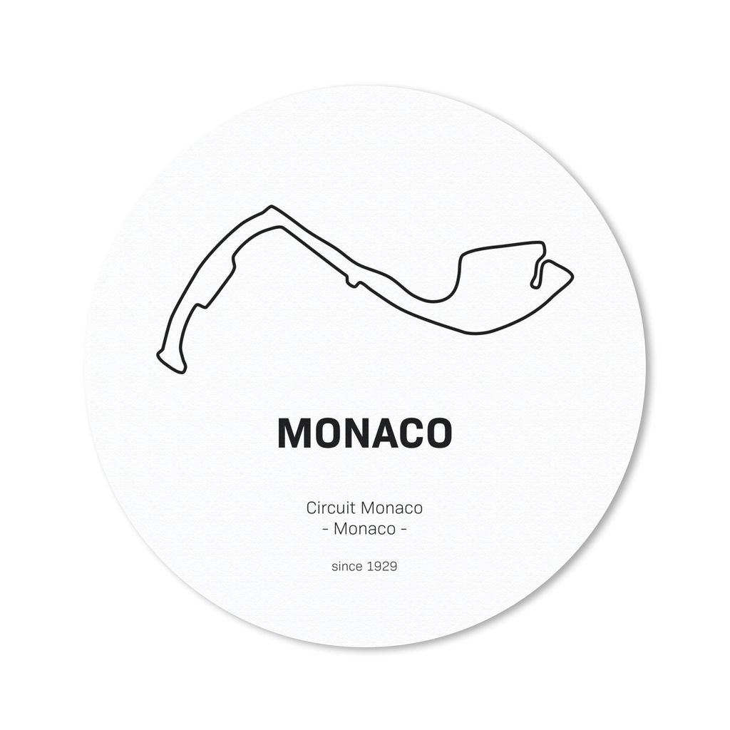 MuchoWow Mauspad Mousepad F1 - Monaco - Rennstrecke 20x20 cm - Mousepads - Maus Mat - Pad - Mausunterlage - Schreibtischmatte