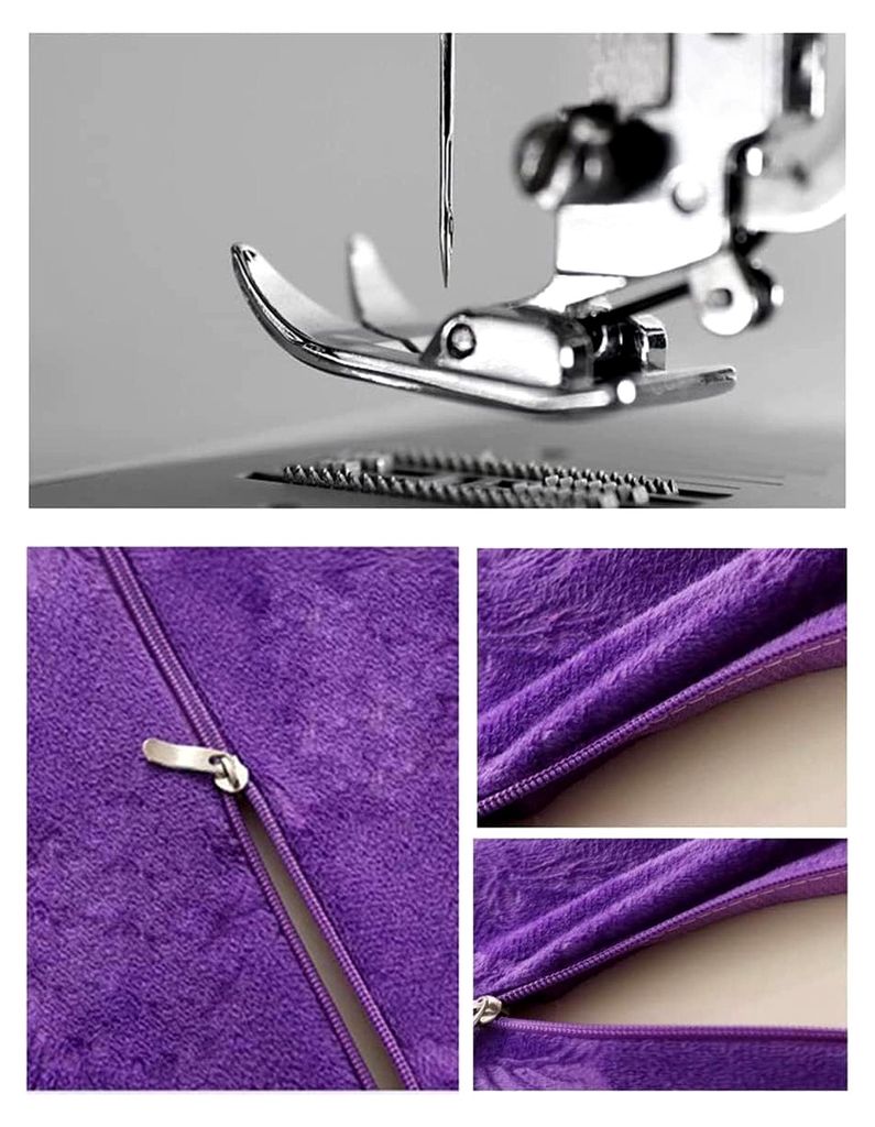 Halbmond-Kissen, Beinkissen für Nacken, Rücken, Knie und Beine, Unterstützung der Lendenwirbelrolle, Halbmondform (lila)