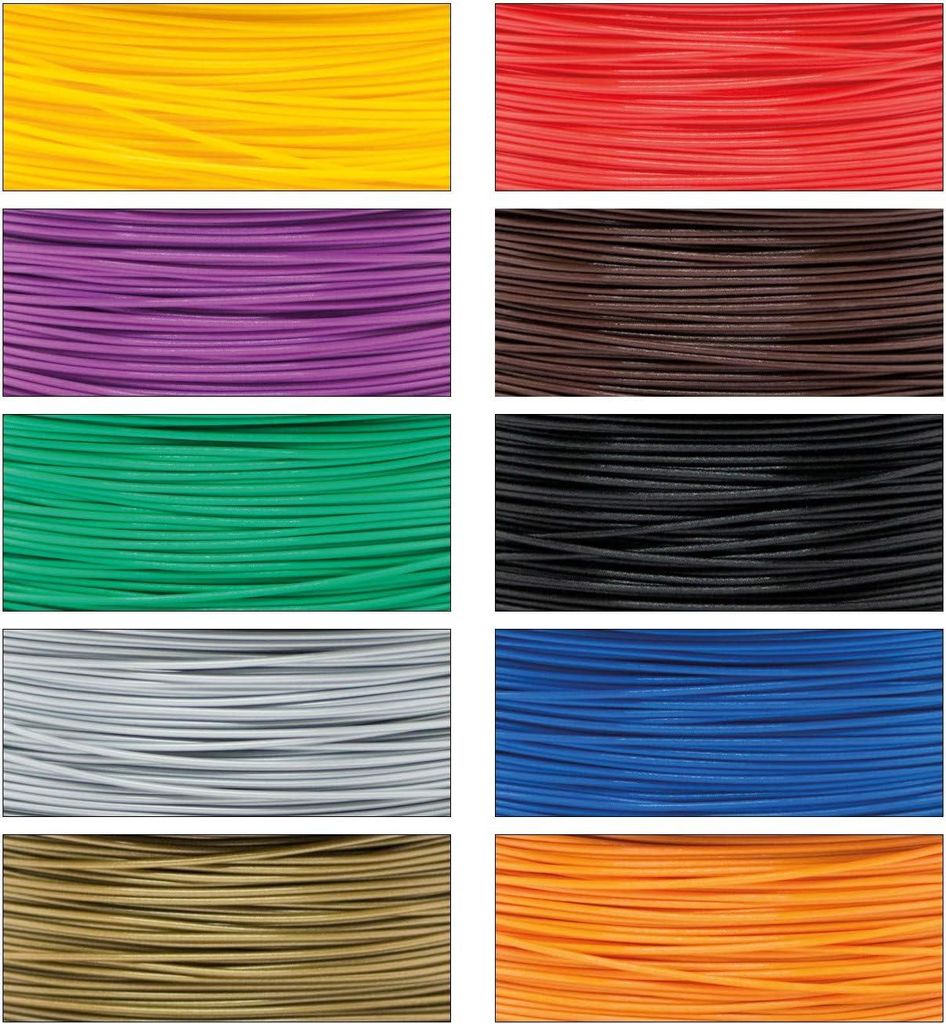 PETG Filament 3D Drucker 1,75mm / 10x 1kg Rolle 10 Farben für 3D Printer oder Stift 10er Set ( 10Kg )