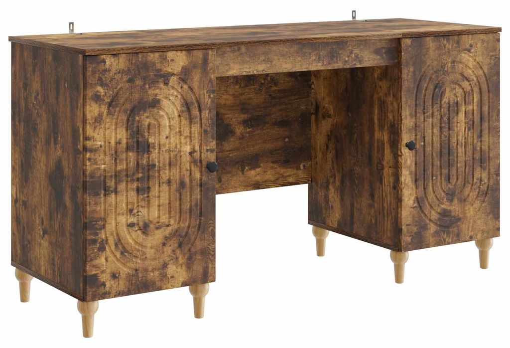 Schreibtisch Geräucherte Eiche 142,5 x 50 x 75 cm Holzwerkstoff