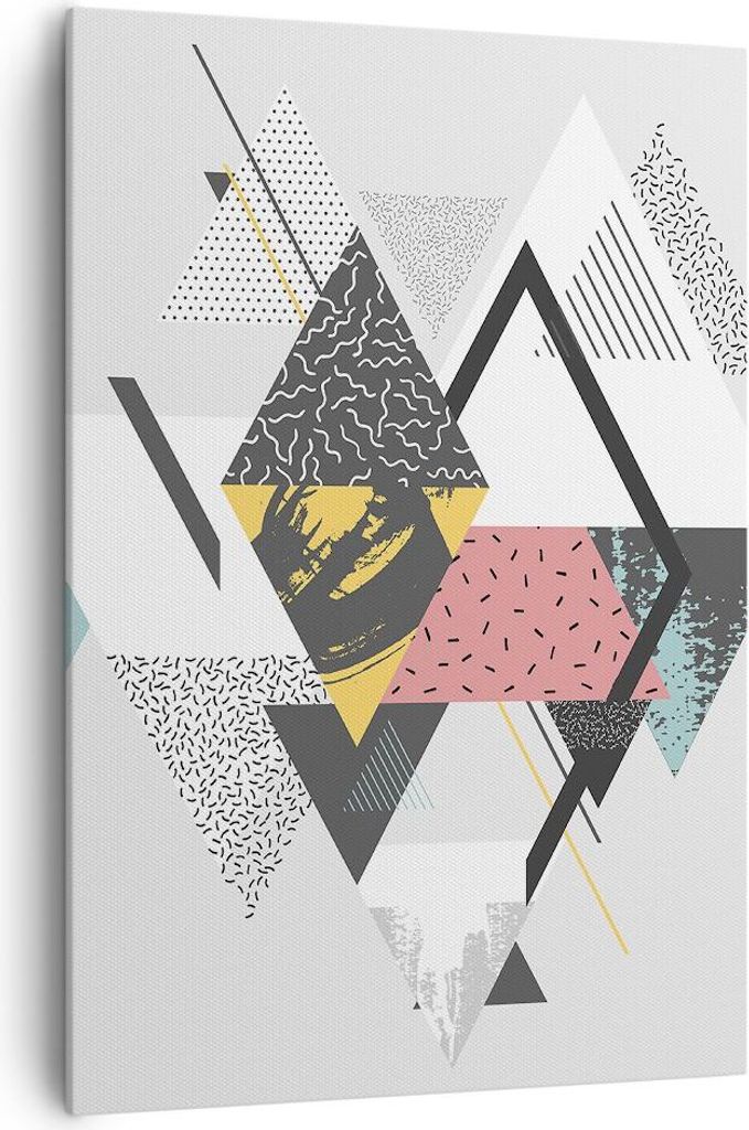 Bild auf Leinwand - Leinwandbild - Einteilig - Abstraktion modern - 70x100cm - Wand Bild - Wanddeko - Wandbilder - Leinwanddruck - Wanddekoration -...