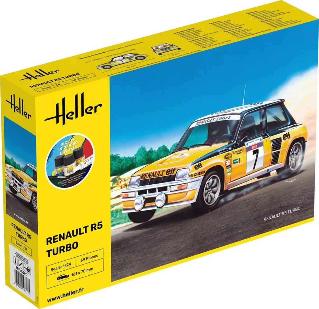 Kit complet Renault R5 Turbo 1:24 Maquette prête à monter sans achat