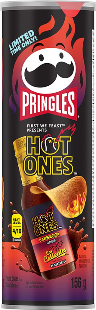 Pringles Hot Ones Los Calientes Barbacoa 158g