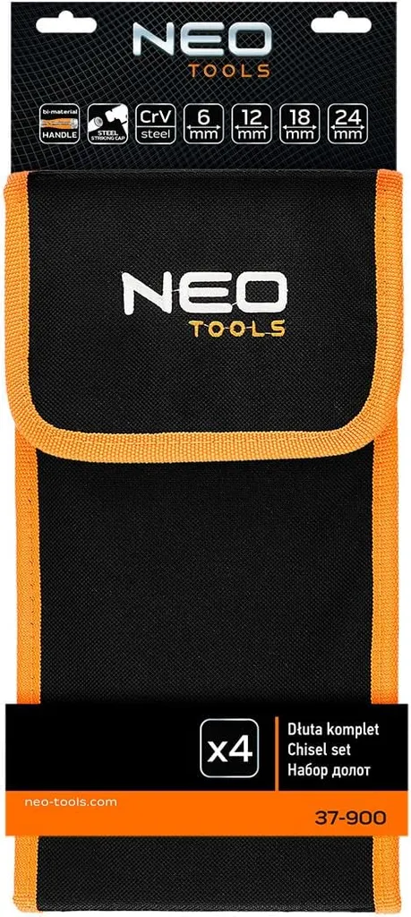 Ciseaux à bois NEO TOOLS 4 pièces, kit de burins polyvalent pour menuisier