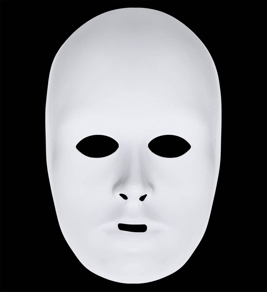 Weiße Maske bemalbar Produktbild 