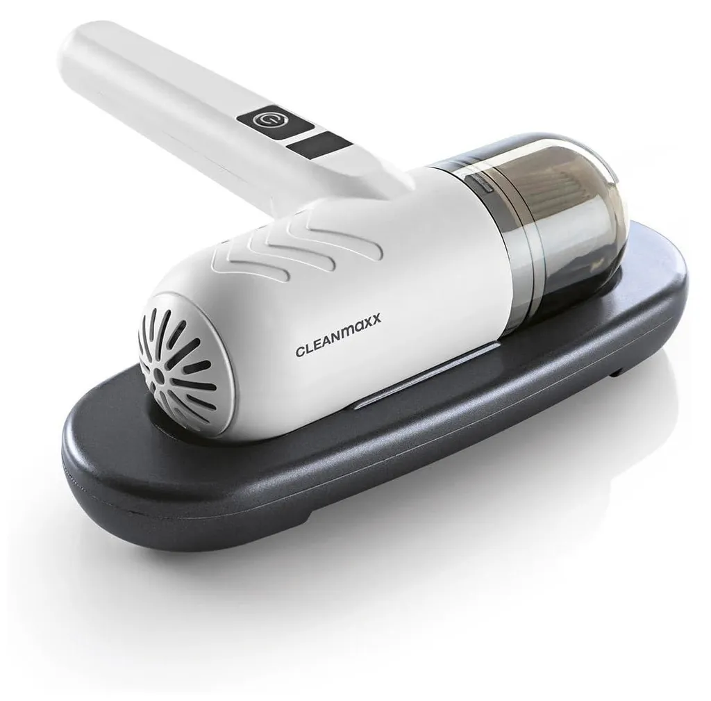 CLEANmaxx Aspirapolvere Antiacari a Batteria con Luce UV-C e Filtro HEPA