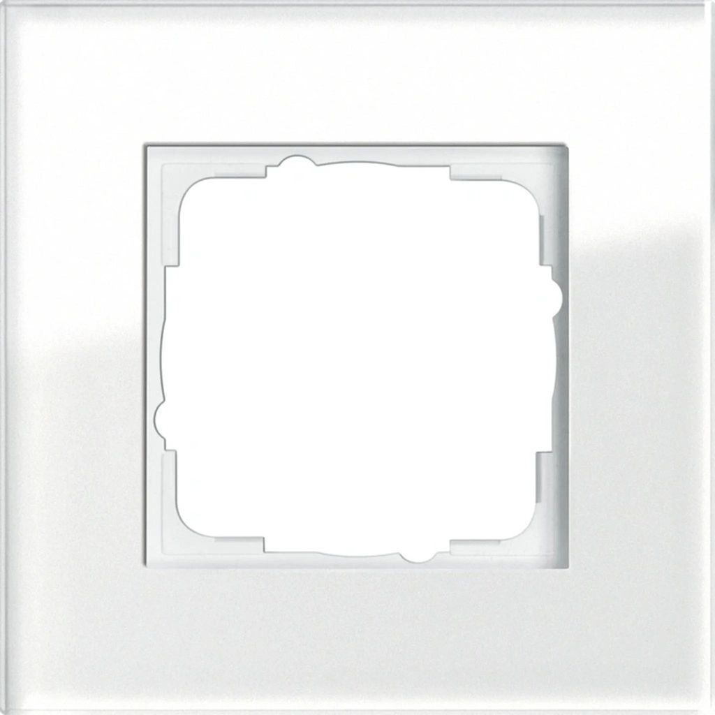 GIRA 021112 Abdeckrahmen 1fach Esprit Glas Weiß