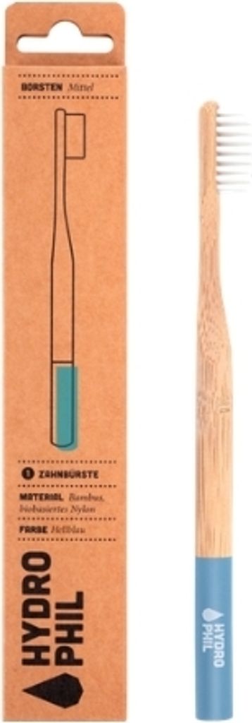 Hydro Phil, Brosse à dents moyenne en bambou avec embout Image du produit 