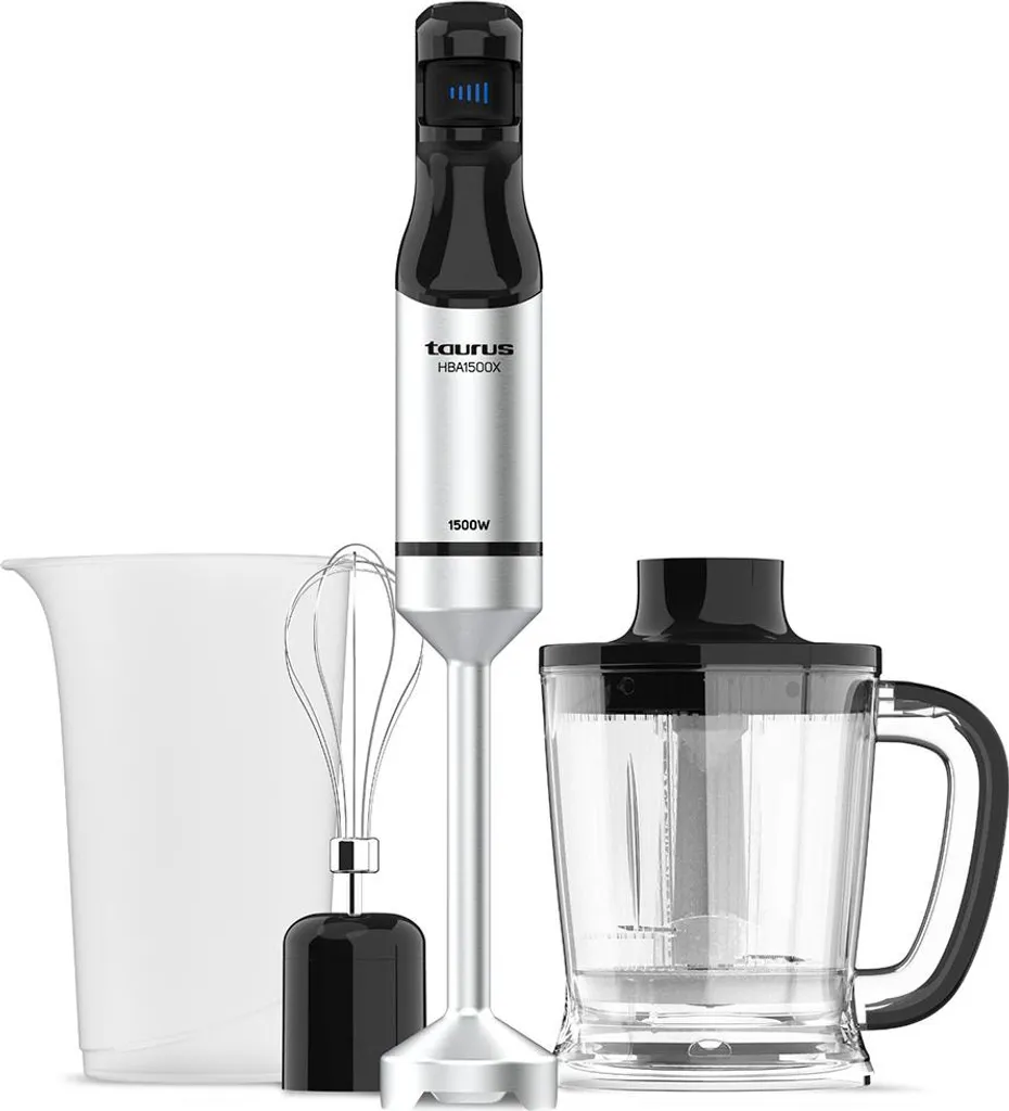 Batteur Plongeant Taurus 1500W avec Variateur et Lames Haute Résistance