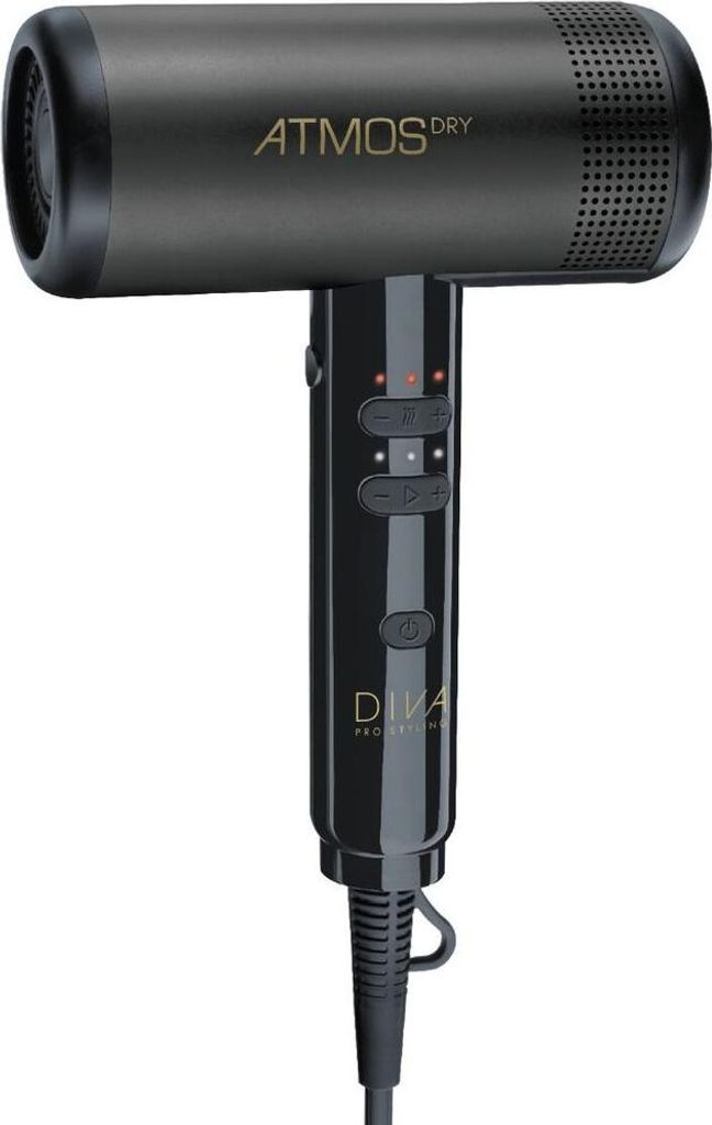 Diva Atmos Dry Hair Dryer Black