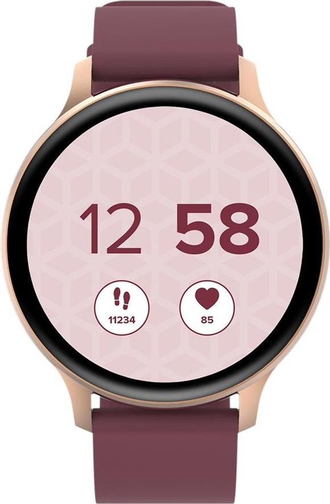 Canyon Smartwatch Badian, model SW-68, rosé-goud/rood, Productafbeelding 