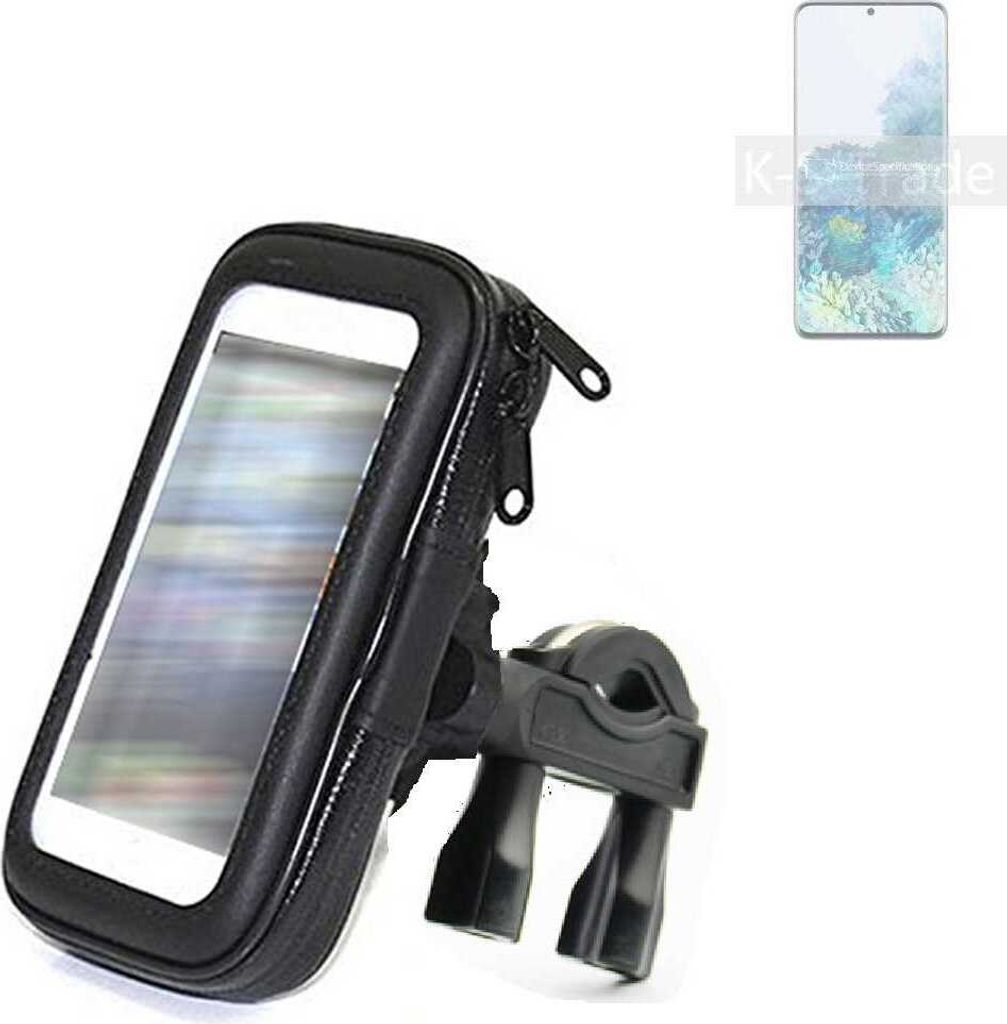 K-S-Trade Fahrrad-Halterung kompatibel mit Samsung Galaxy S20+ 5G Exynos Handy-Halterung Halter Lenkstange Fahrradhalterung Motorrad Bike Mount