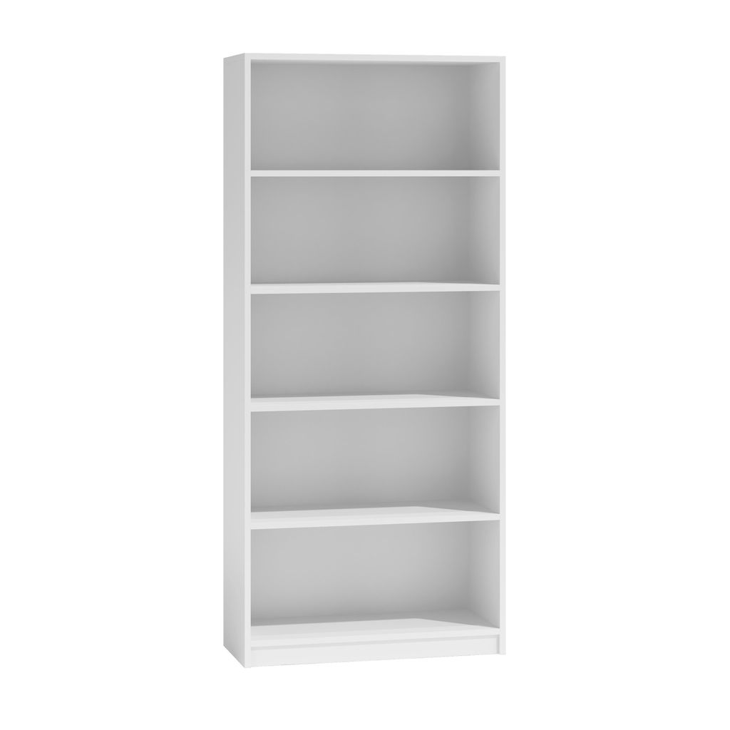 Wąski regał RAUNO - 80 cm, biały Zdjęcie produktu 