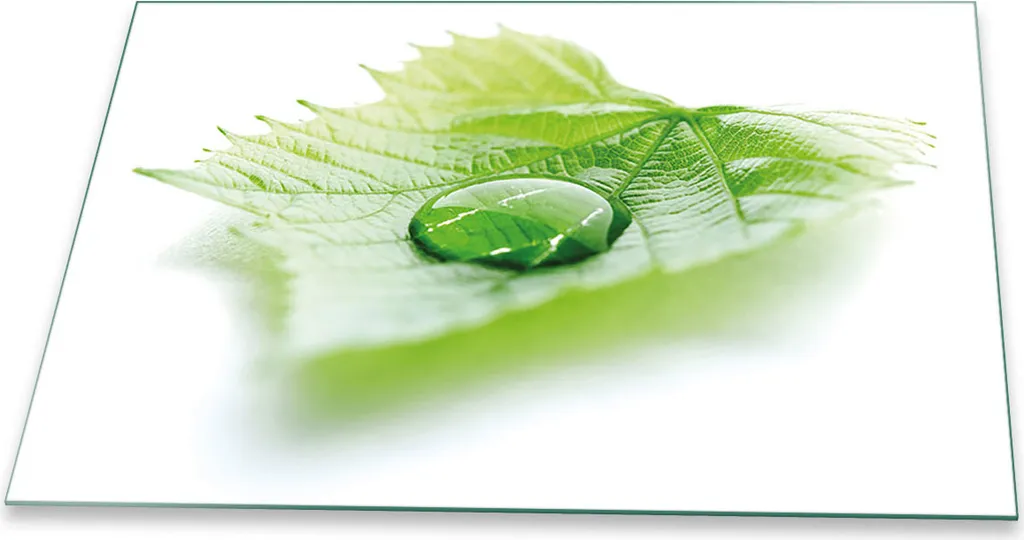 Piastra Vetro Temperato 80x52 Copri Piano Cottura Verde Naturale