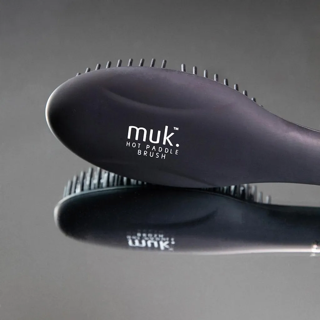 Brosse chauffante lissante Muk Hot Paddle Brush pour gagner du temps - 4