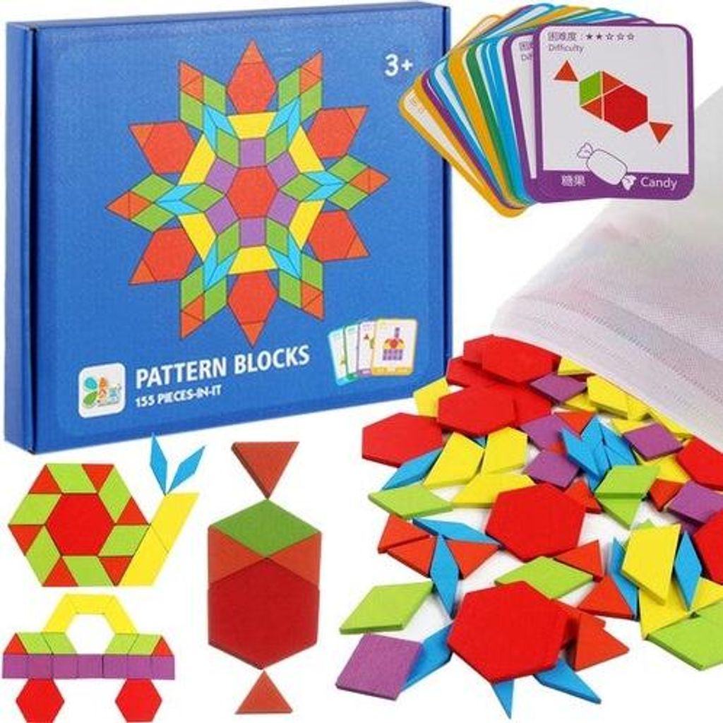 Pädagogisches Puzzle - geometrische Figuren