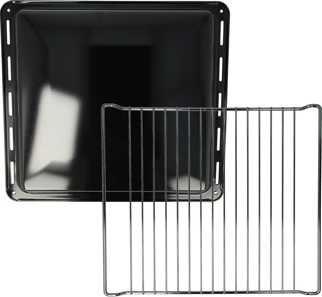 vhbwx Backblech, Gitterrost (2-tlg. Set) kompatibel mit Zoppas POU10301XK, POU20601XK, POU20602XK, POU25602XK Backöfen - 42,2 x 37,6 x 4 cm