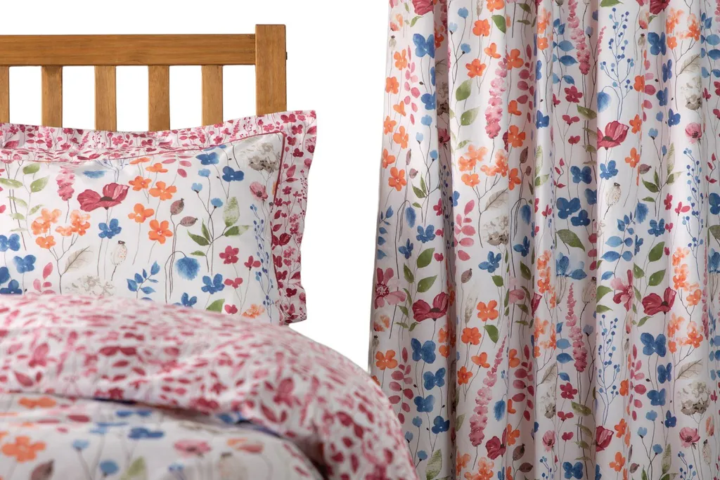 Belledorm Rideaux Marnie BM518 à Plis - 167x183cm - Imprimé Coloré Floral