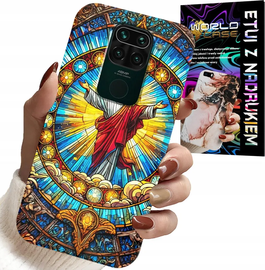 Custodia Luxury Xiaomi Note 9 - Edizione Gesù in Vetro Temperato