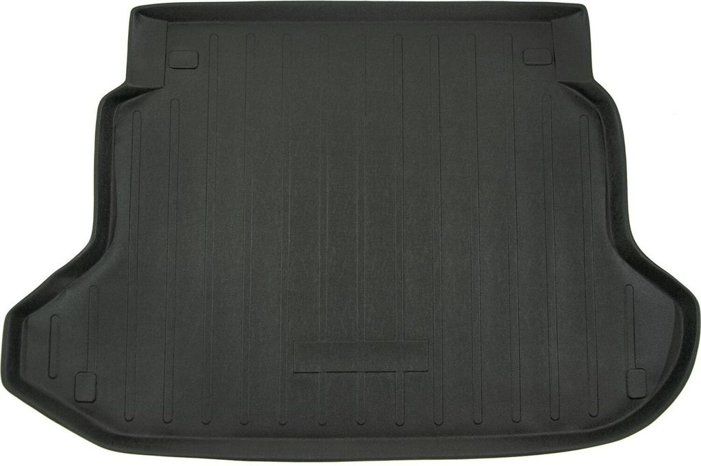 SCOUTT | Kofferraumwanne Laderaumwanne Kompatibel mit Honda CR-V 2002-2007, mit Hoher Rand, Kofferraum-Schutzmatte, Geriffelt, Aufrollbar, Schwarz