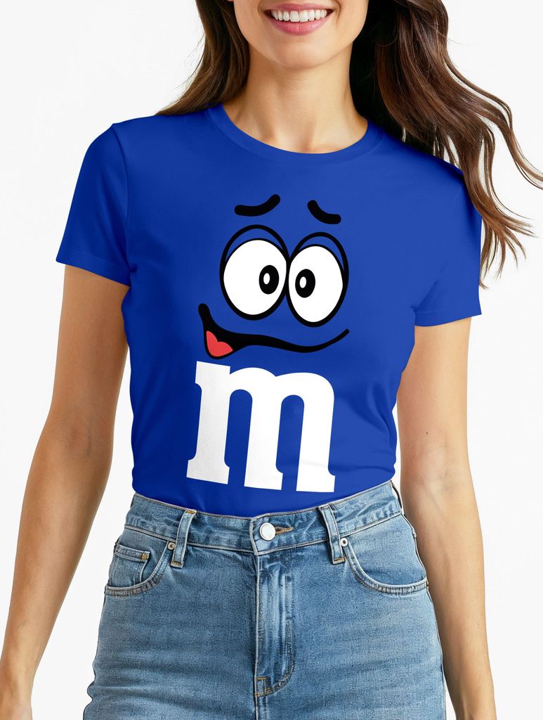 Damen T-Shirt Fasching Karneval M Aufdruck Gruppen- Kostüm Verkleidung Last Minute Faschingskostüme Frauen Moonworks