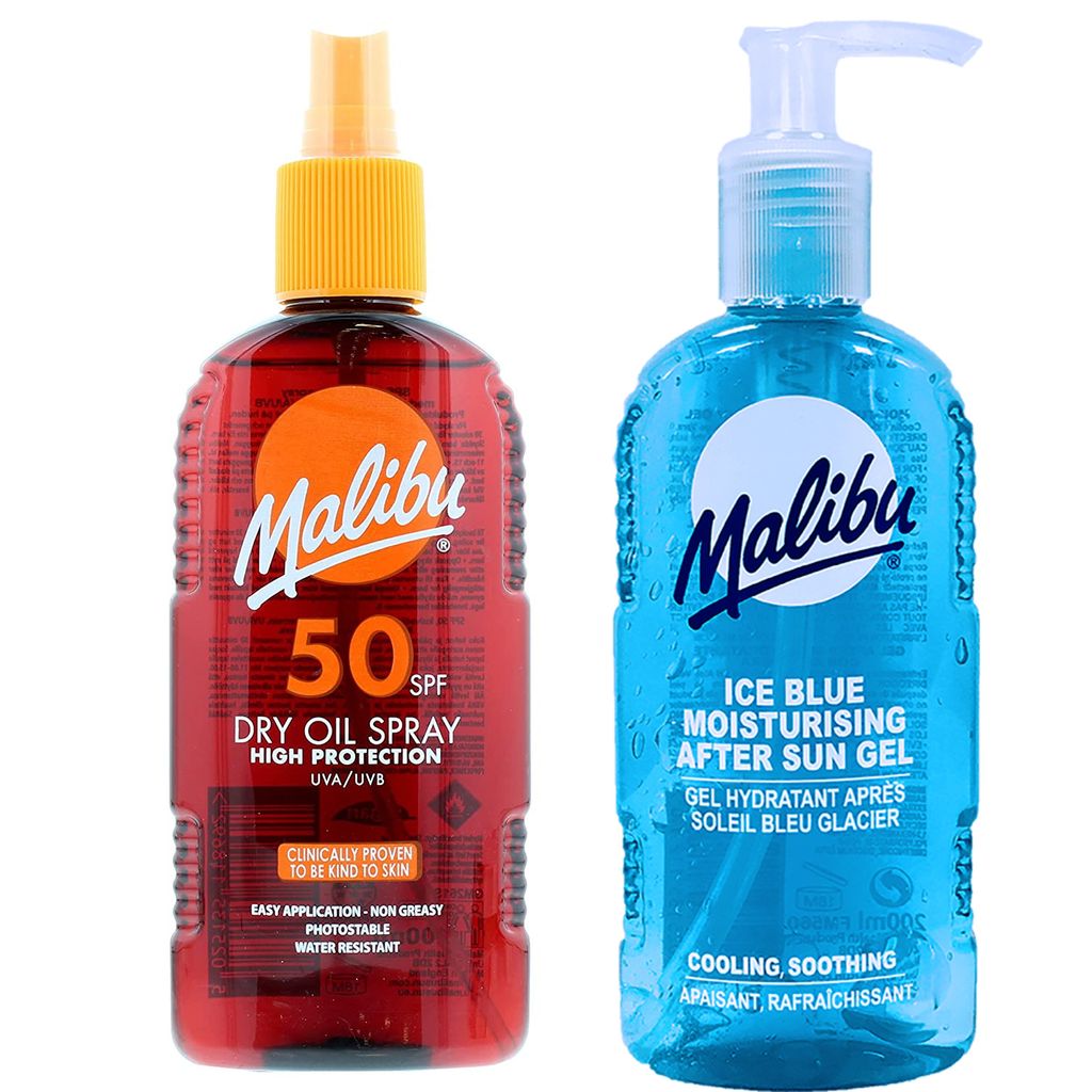 Malibu Bronzing Oil SPF50 200 ml + Gel nach der Bräunung von 200 ml