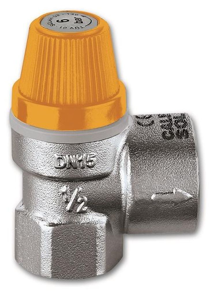 Zawór bezpieczeństwa - do instalacji solarnych - 1/2˝x3/4˝, Zdjęcie produktu 