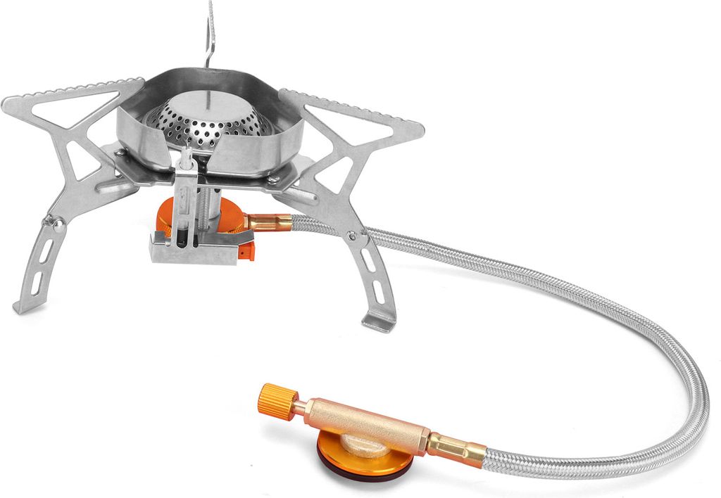 Mini-Gasherd Tragbarer integrierter Herd Winddichter Camping-Ofen für den Hof im Freien Camping