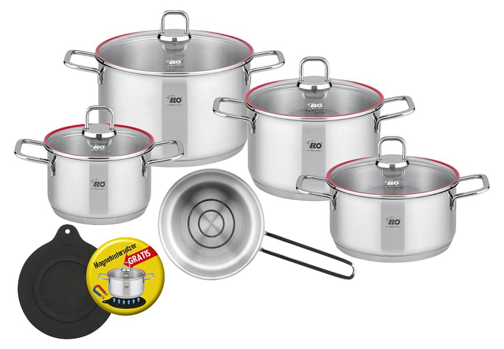 ELO Excellent Topfset aus Edelstahl 18/10, 10-teilig, Produktbild 