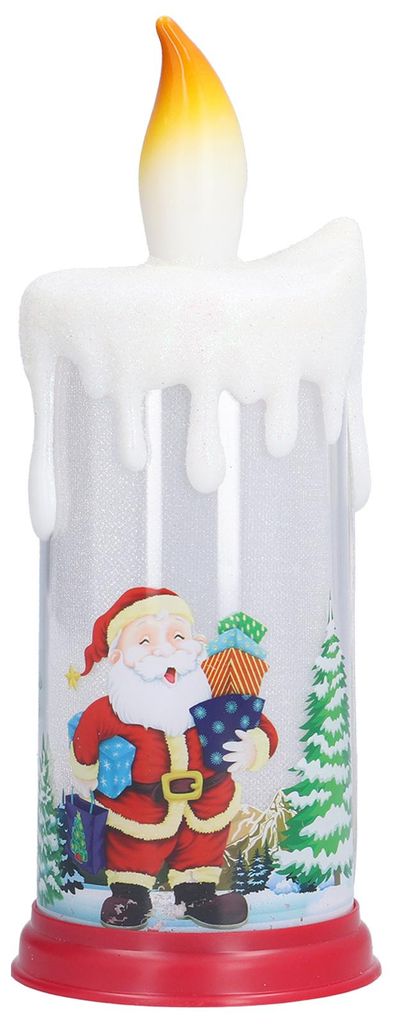 Weihnachten Flammenlose Kerzen LED Simulation Flamme Santa Dekoration Nachtlicht für WeihnachtenTyp C Ältere