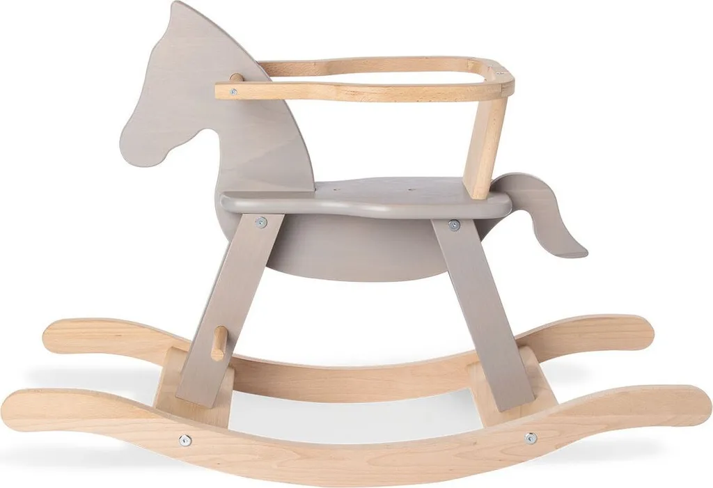 Cheval à bascule Pinolino Rootz en hêtre massif - Jouet bois 86cm