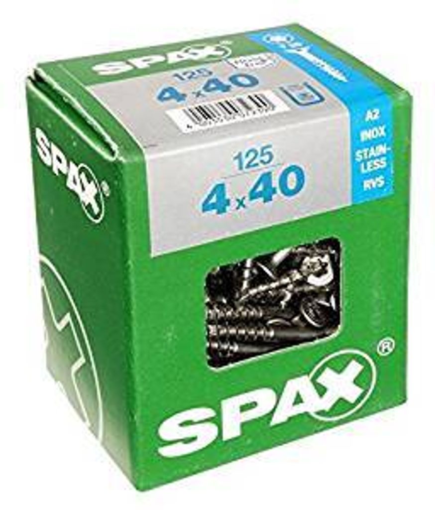 SPAX 4197000400407, Schraube, Edelstahl, Holz, Flachkopf, Produktbild 