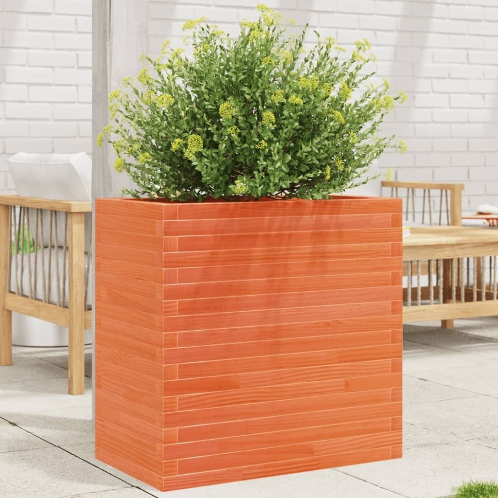 Maison Exclusive - Pflanzkübel Wachsbraun 70x40x68,5 cm Massivholz Kiefer