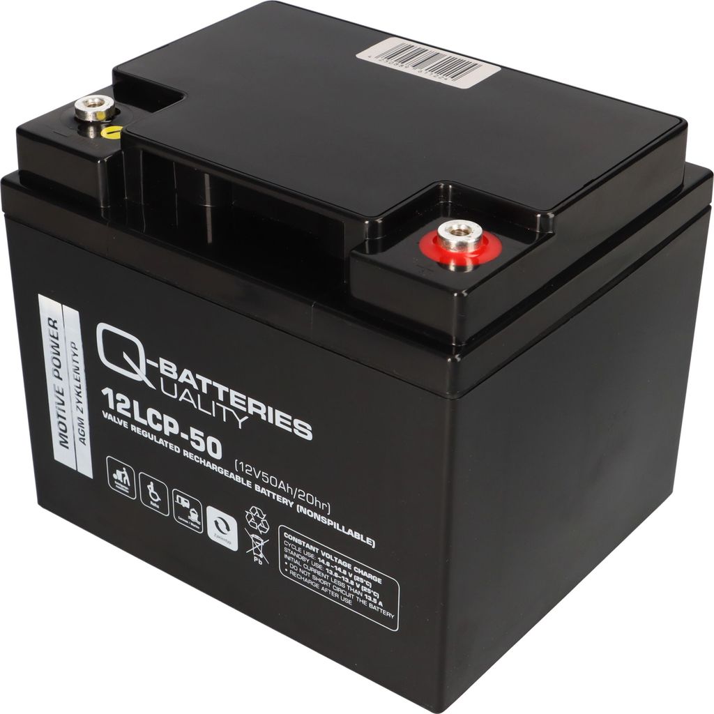 Blei Akku 2x 12V 50Ah kompatibel 24V Rollstuhl Elektromobil Produktbild 8