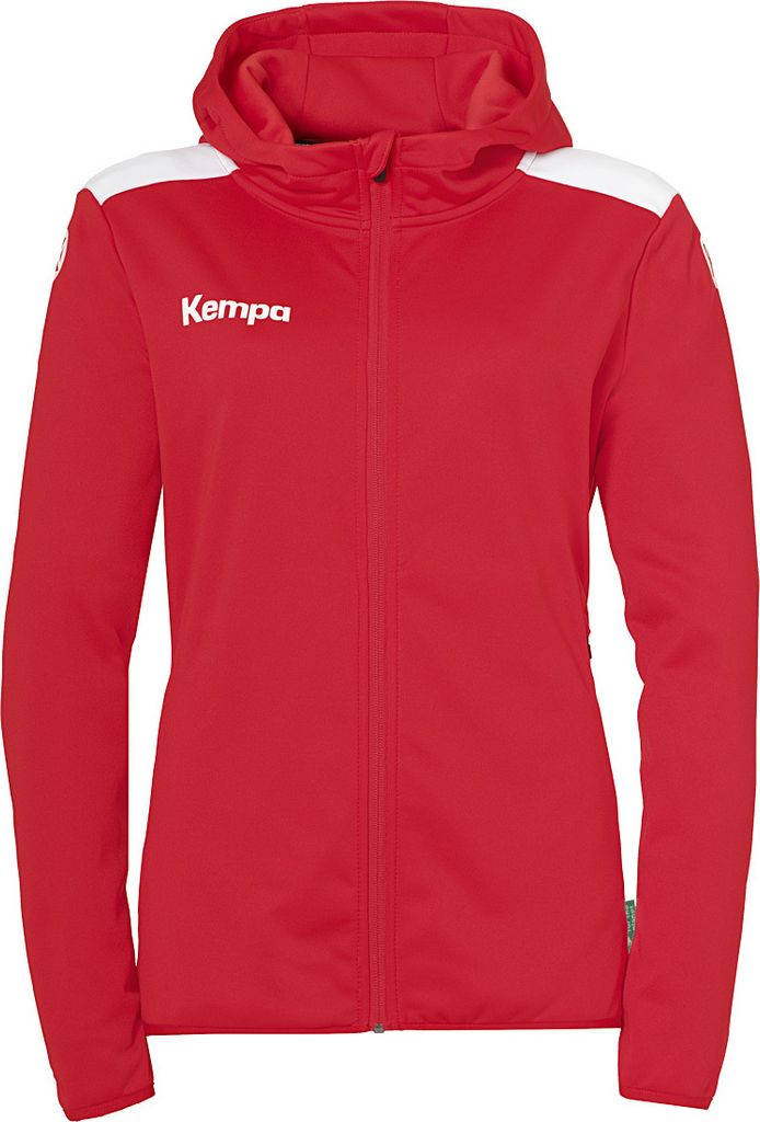 Kempa Kapuzenjacke Emotion 27 Women Unisex 2005131_01 rot/weiß L