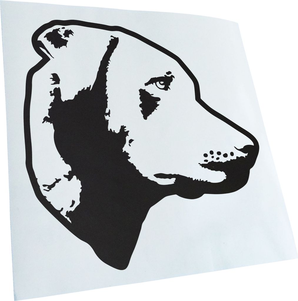 Kiwistar - Autoaufkleber - Chesapeake Bay Retriever Hund - Mattschwarz - 40x40cm - Aufkleber für Auto, Laptop, Fahrrad, LKW, Motorrad mehrfarbig J...