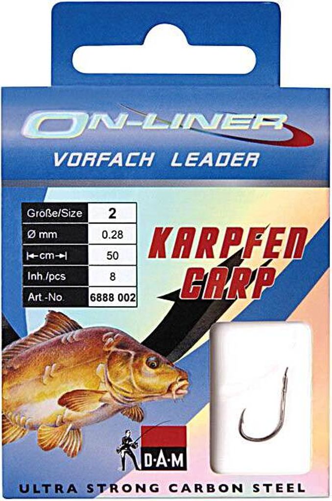 DAM Onliner gebundene Haken Karpfen Gr.6