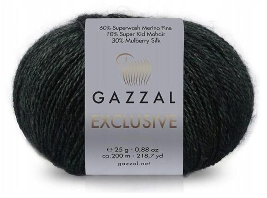 Gazzal Exclusive 9913 Leśny: Luxus Merino-Seide-Kaschmir Produktbild 