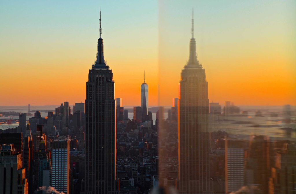 hansepuzzle 35664 - Empire State Building Puzzle, 500 Teile, Gebäude, 46,0 x 30,0cm mit hochwertiger Aufbewahrung, Kartonbox & Beutel