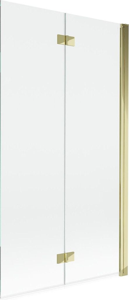 Mexen Mist Duschabtrennung 2-flügelig rechts 100 x 150 cm, transparent, gold - 8A9-100-002-50-00-P
