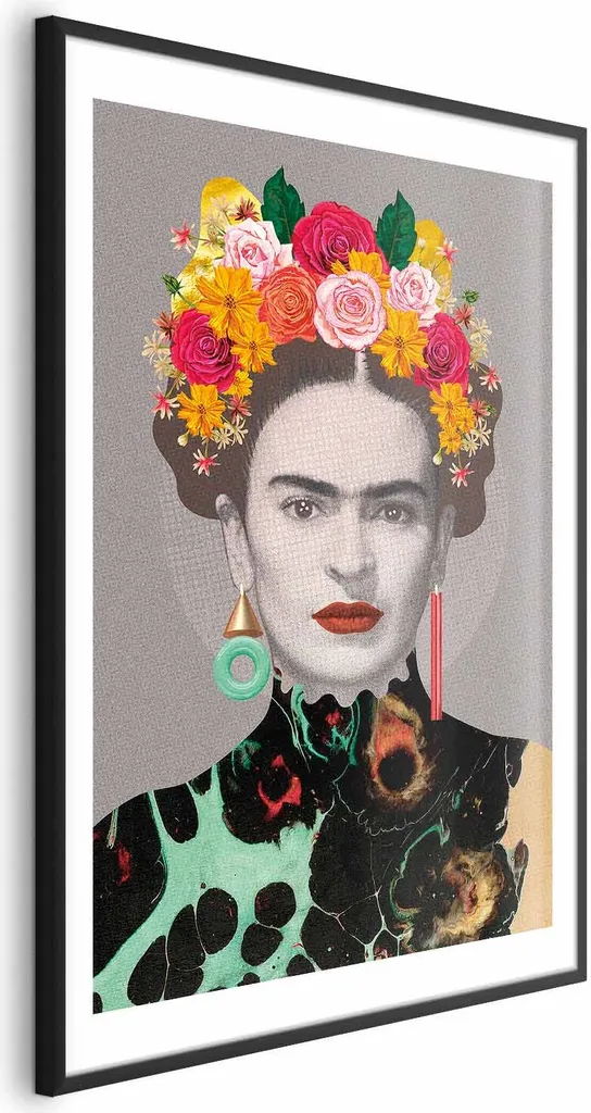 Poster Majestic Frida 40x60 cm con cornice nera con margine