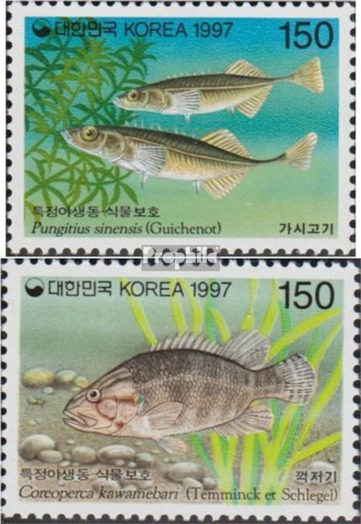 Briefmarken Süd-Korea 1997 Mi 1925-1926 (kompl.Ausg.) postfrisch Fische