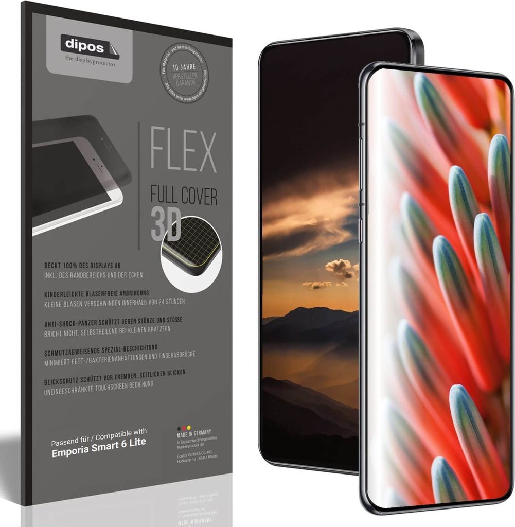 Full Cover Privacy Blickschutzfolie für Emporia Smart 6 Lite Folie Anti-Shock