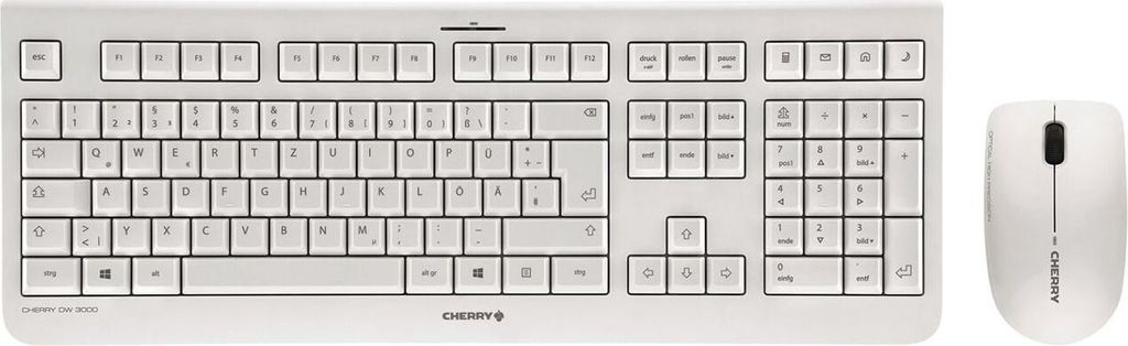 CHERRY DW 3000 Tas­ta­tur-Maus-Set, kabellos, deutsches Produktbild 