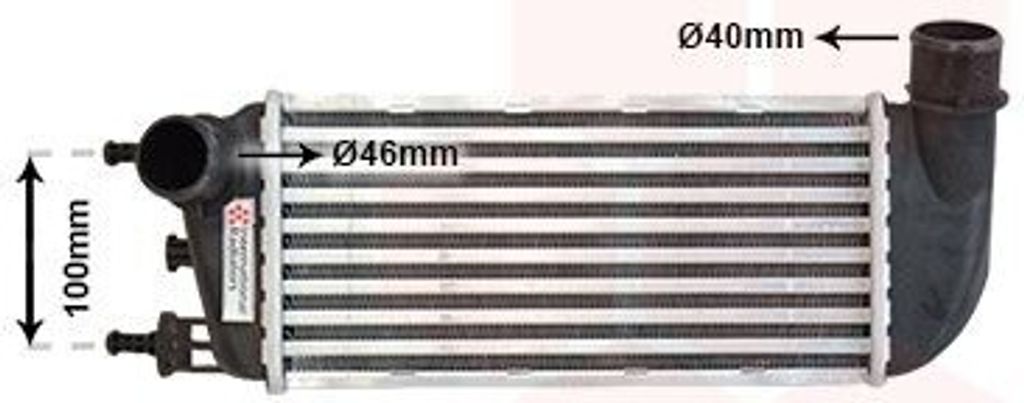 VAN WEZEL 17004352 - OE 51787495 Ladeluftkühler für 500 (312), KA (RU8)
