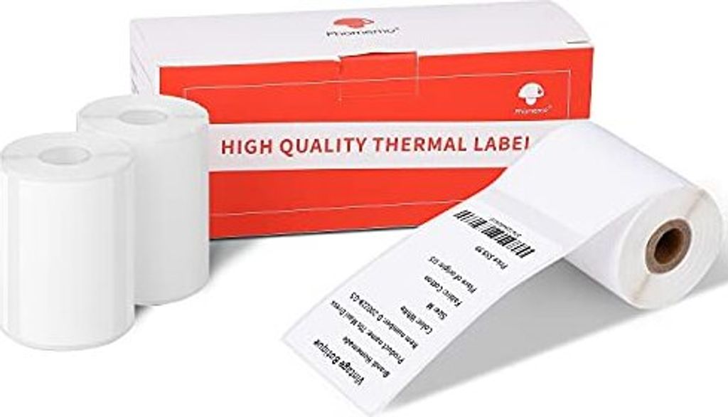 PHOMEMO M110/M120 PRINTER-LABELS 3 Rollen 50 x 80 mm Selbstklebender direkter thermischer Etikettpapier M110/M120/M220/M200 Maker Barcode, Adresse, Kl
